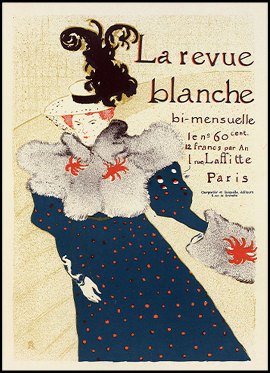 Henri de Toulouse-Lautrec - Revue Blanche Poster - Hakyarts