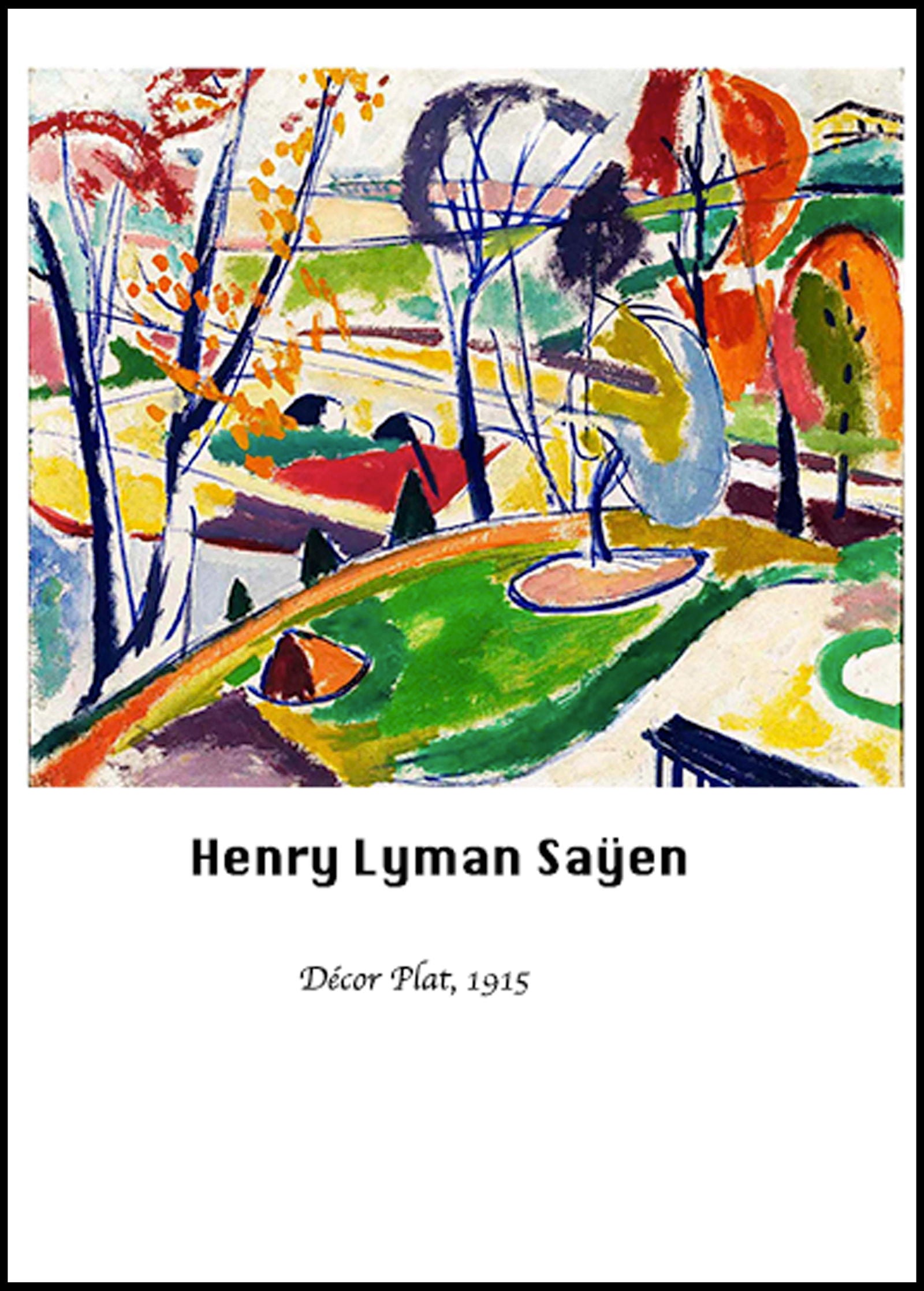 Henry Lyman Saÿen - Décor Plat Poster - Hakyarts