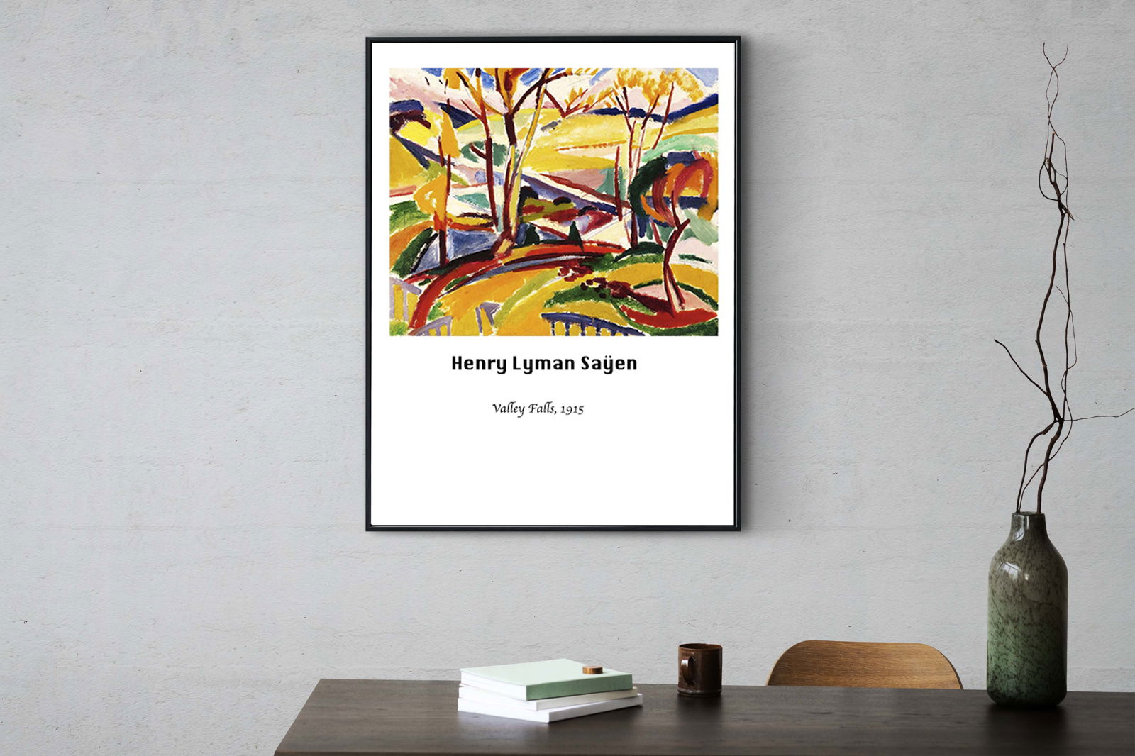 Henry Lyman Saÿen - Valley Falls Poster - Hakyarts