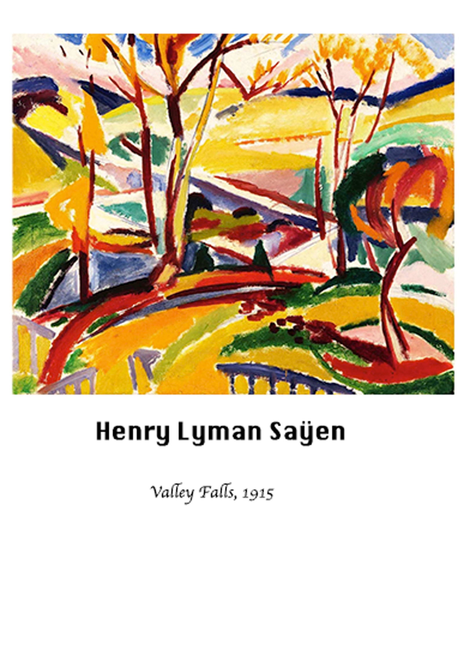 Henry Lyman Saÿen - Valley Falls Poster - Hakyarts