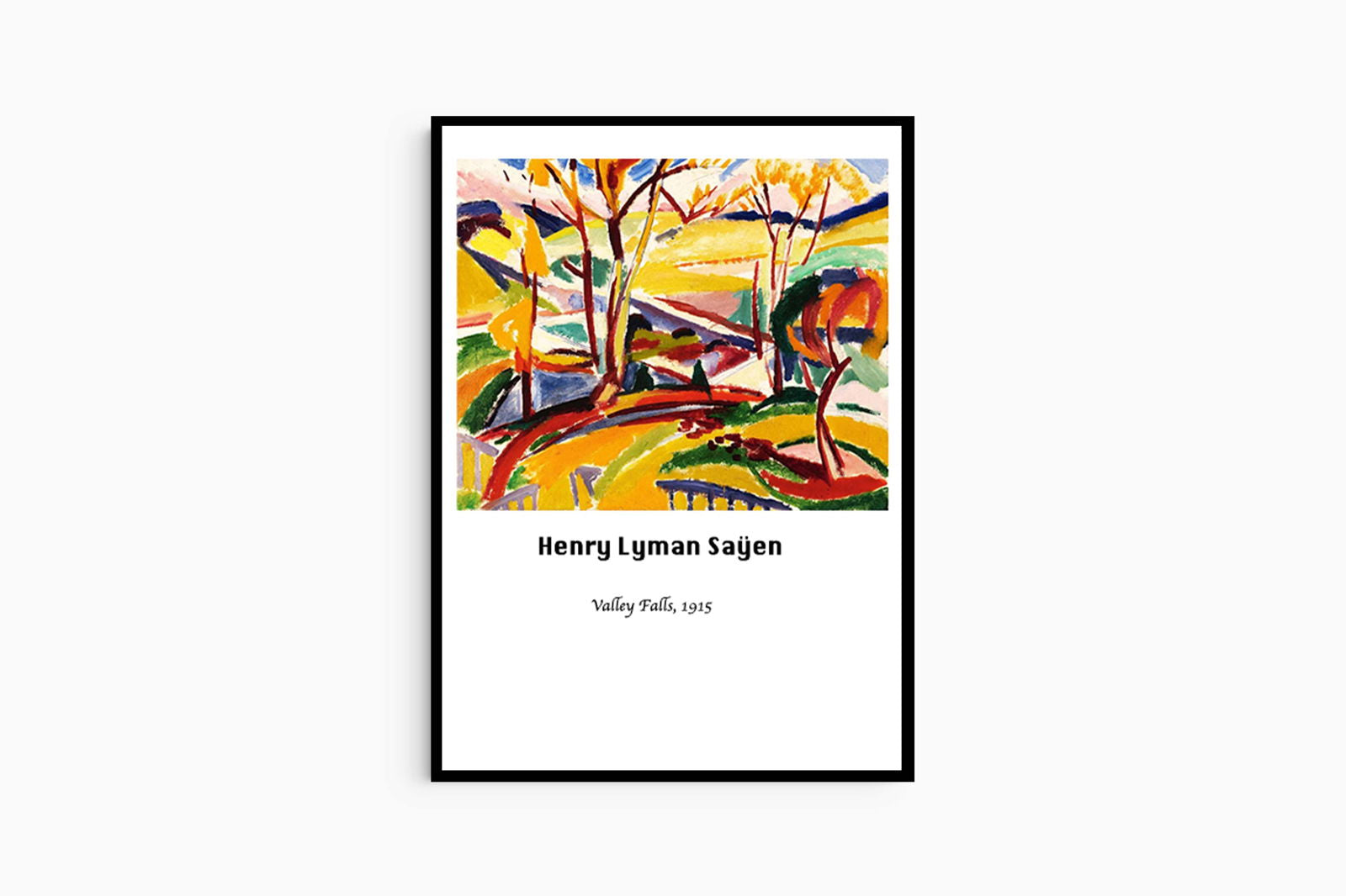 Henry Lyman Saÿen - Valley Falls Poster - Hakyarts