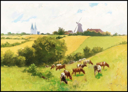 Hermann Seeger - Herd of Animals in a Summer Landscape - Hakyarts