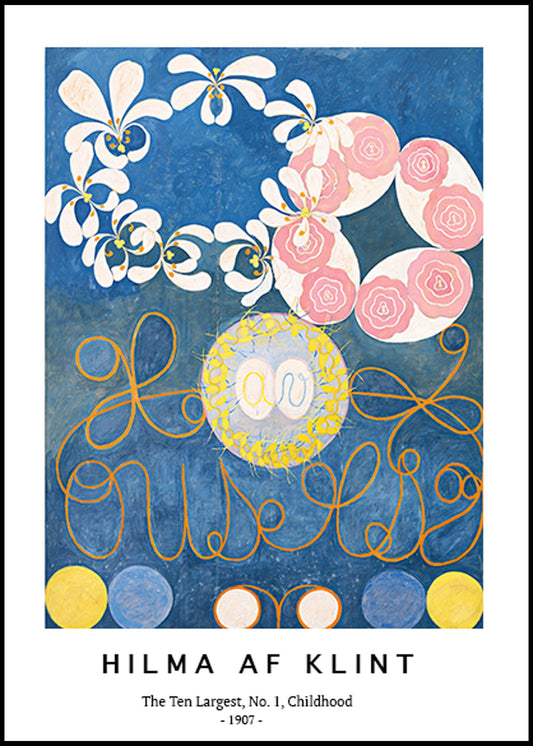 Hilma af Klint - The Ten Largest No. 1 Childhood Poster - Hakyarts