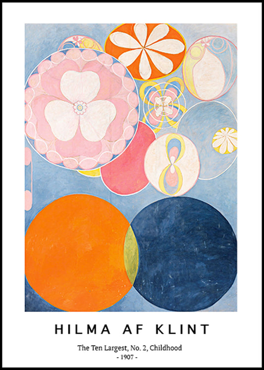 Hilma af Klint - The Ten Largest No. 2 Childhood Poster - Hakyarts