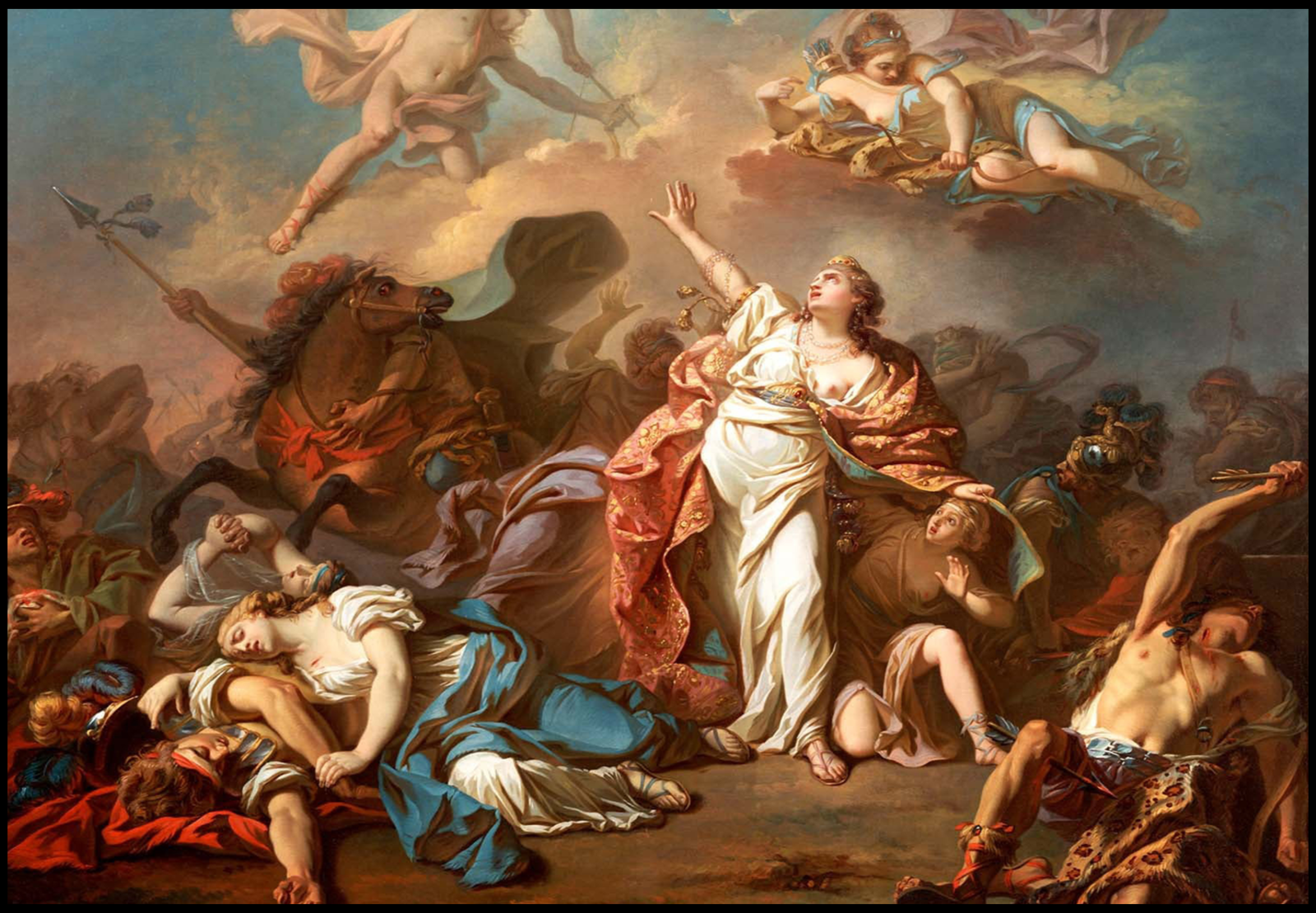 Jacques-Louis David - Apollo and Diana Attacking the Children of Niobe - Hakyarts