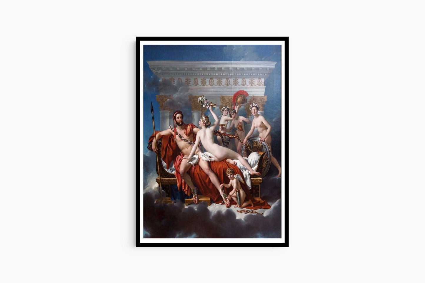 Jacques-Louis David - Mars Being Disarmed by Venus - Hakyarts