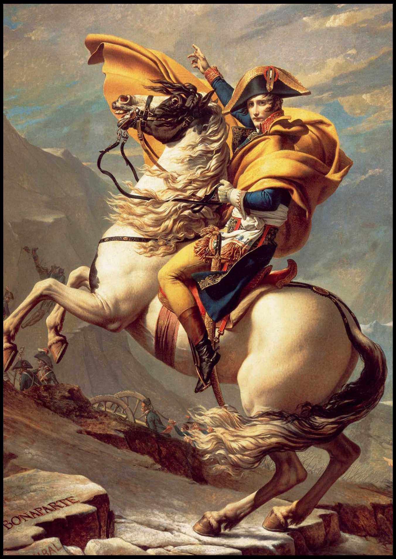 Jacques-Louis David - Napoleon Crossing the Alps - Hakyarts