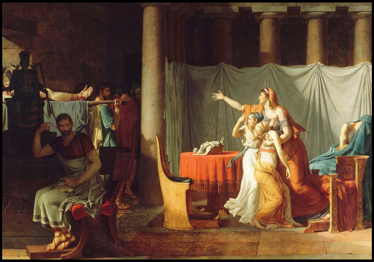 Jacques-Louis David - The Lictors Bring to Brutus the Bodies of His Sons - Hakyarts