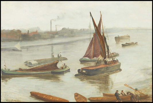 James McNeill Whistler - Grey and Silver: Old Battersea Reach - Hakyarts