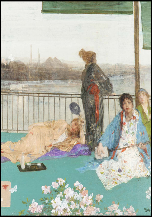 James McNeill Whistler - Variations in Flesh Colour and Green – The Balcony - Hakyarts