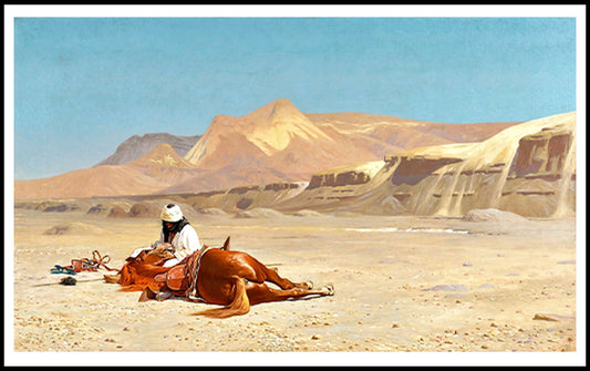 Jean-Léon Gérôme - Rider and His Steed In The Desert - Hakyarts