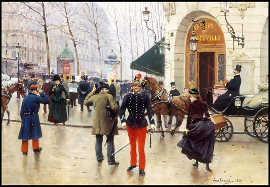 Jean Béraud  - Après l'Office à l'Eglise de la Ste-Trinité - Hakyarts