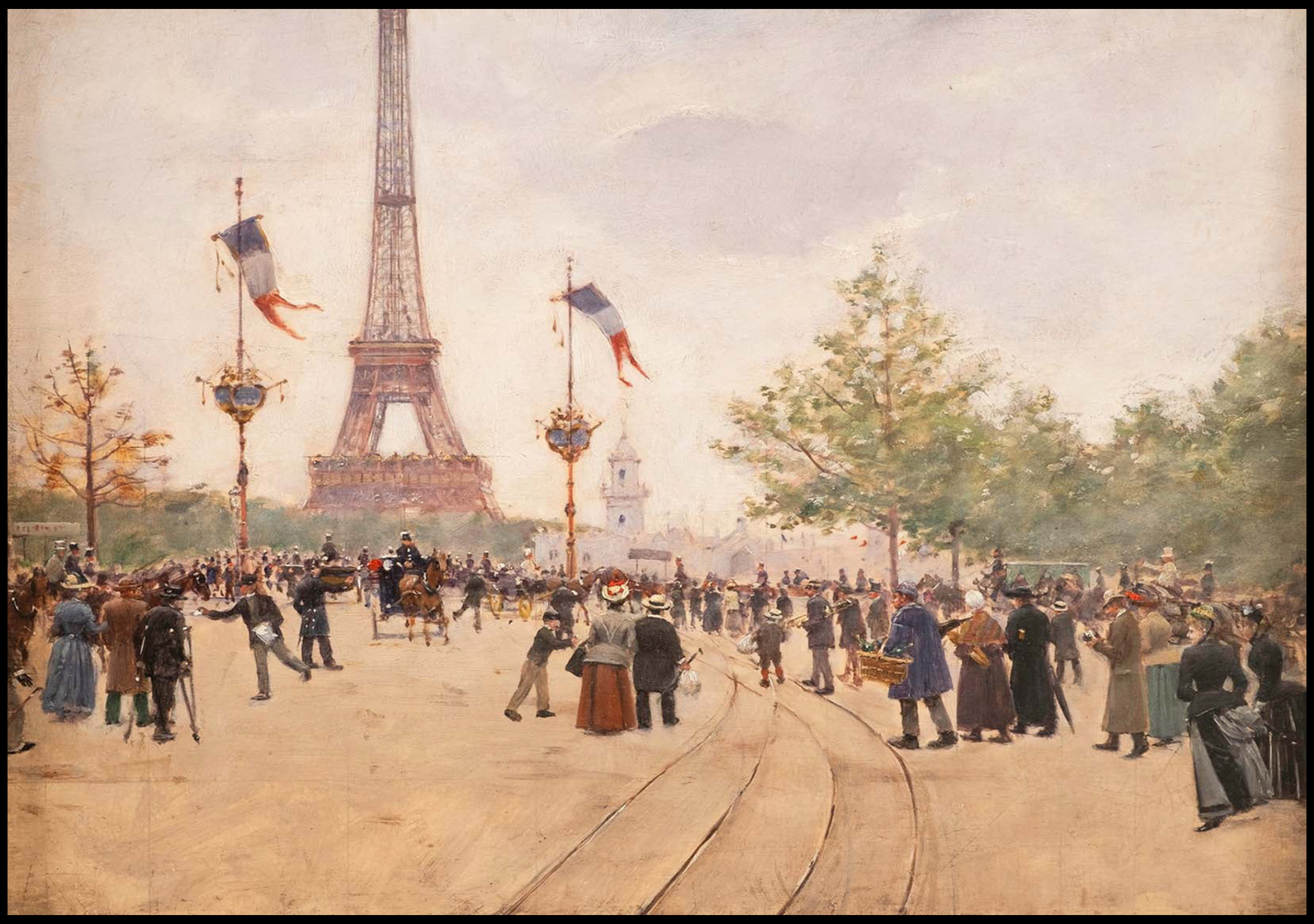 Jean Béraud  - Entrée de l'Exposition Universelle de 1889 - Hakyarts