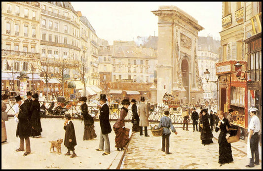 Jean Béraud  - Le Boulevard St. Denis, Paris - Hakyarts