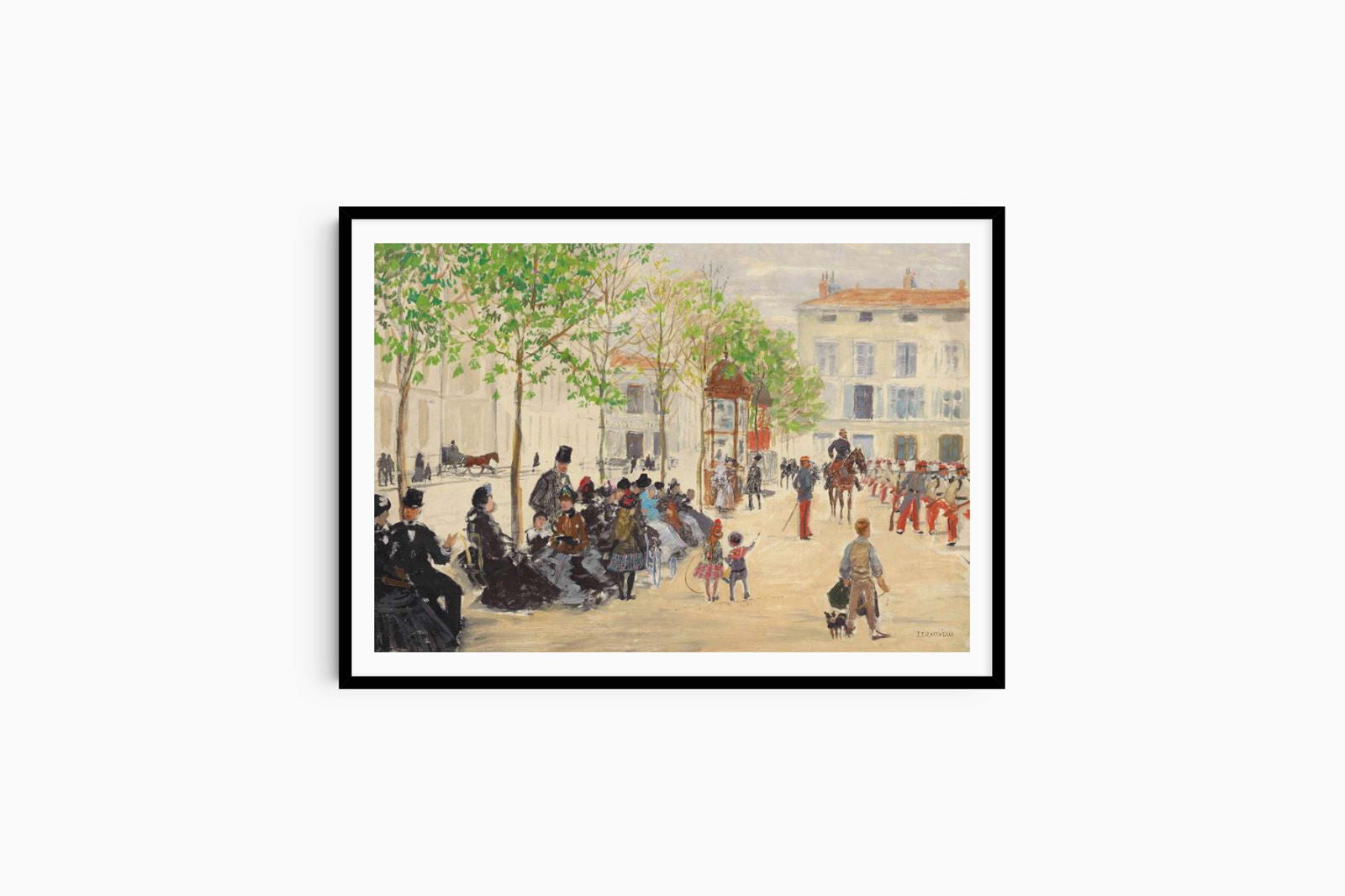 Jean Francois Raffaelli - La Place Monge à Paris - Hakyarts