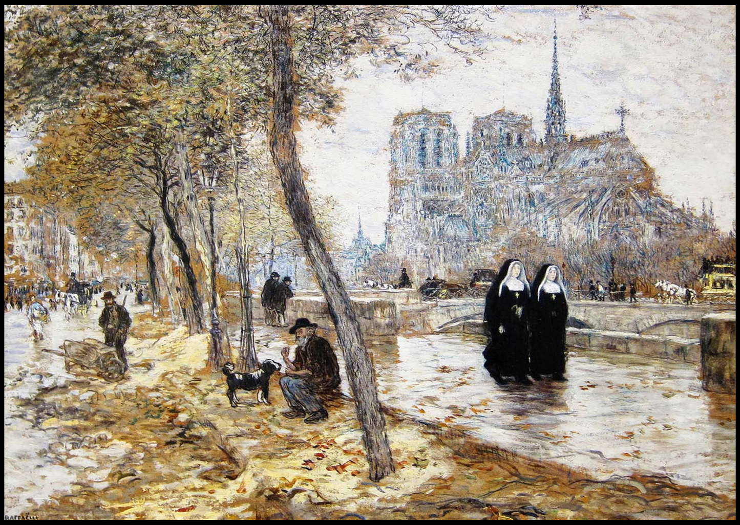 Jean Francois Raffaelli - Notre Dame de Paris - Hakyarts