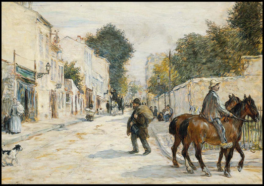 Jean Francois Raffaelli - Street Scene - Hakyarts