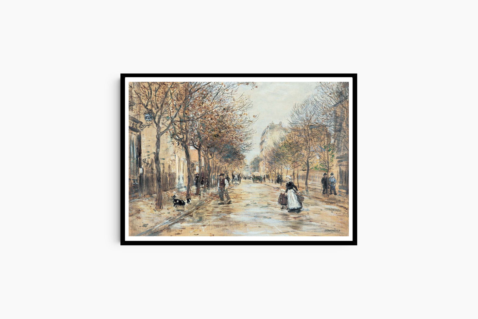 Jean Francois Raffaelli - Street in Asnières - Hakyarts