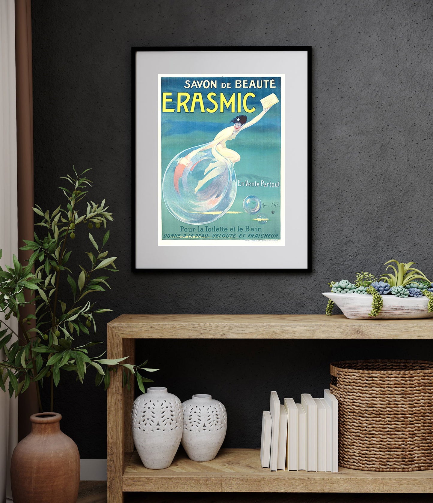 Jean d'Ylen - Erasmic Savon De Beauté Vintage Poster - Hakyarts