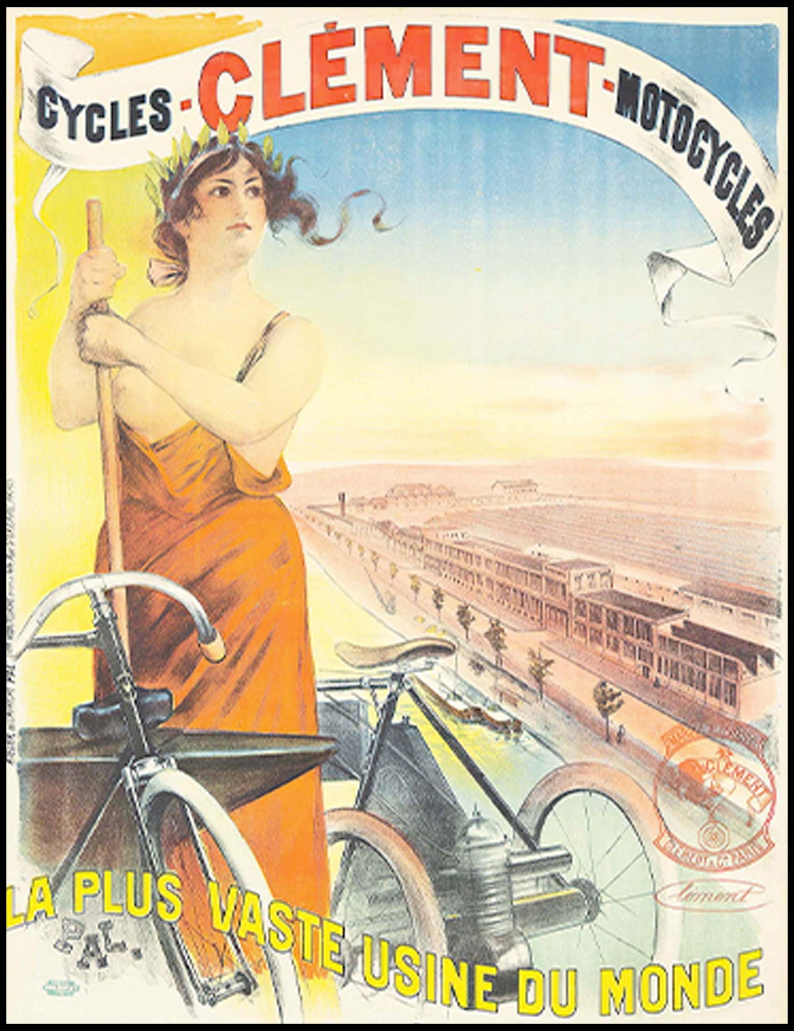 Jean de Paleologue - Clément-Cycles-Motocycles Poster - Hakyarts