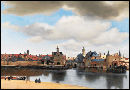 Johannes Vermeer - View of Delft - Hakyarts