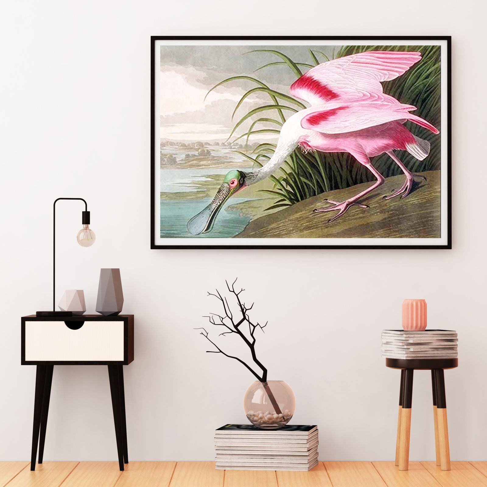 John James Audubon - Large Audubon Spoonbill - Hakyarts