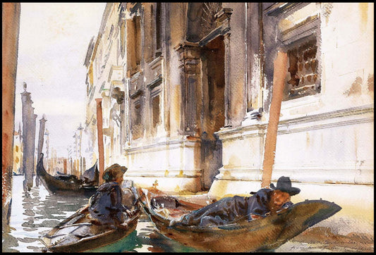 John Singer Sargent - Gondoliers’ Siesta - Hakyarts