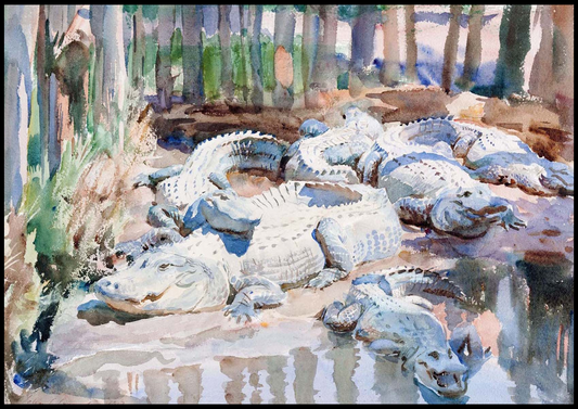 John Singer Sargent - Muddy Alligators - Hakyarts