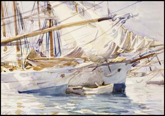 John Singer Sargent - Ships at Palma - Hakyarts