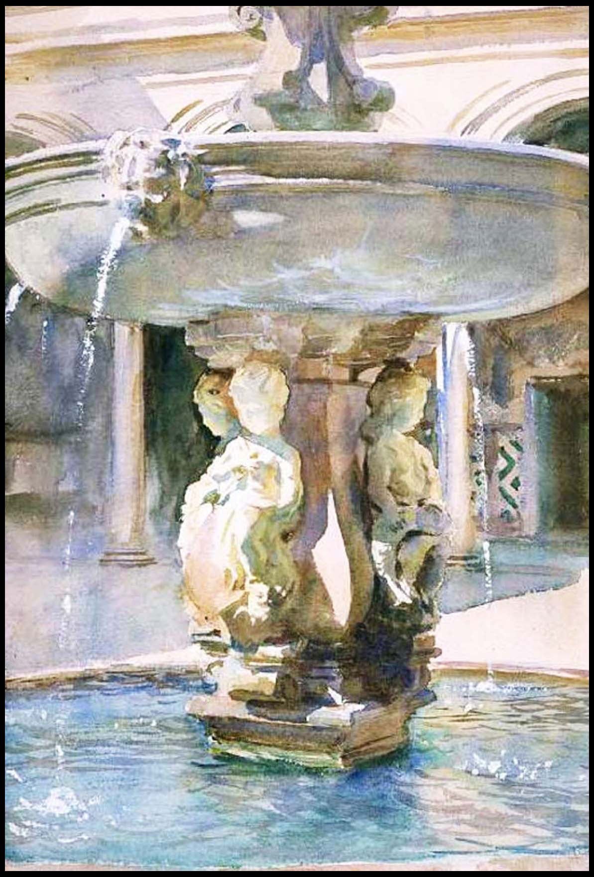 John Singer Sargent - Spanish Fountain - Hakyarts