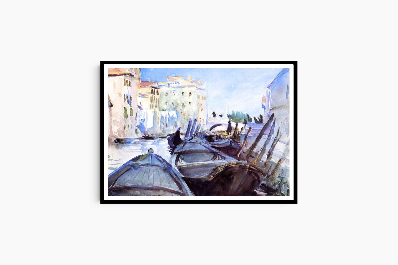 John Singer Sargent - Venetian Canal Scene - Hakyarts