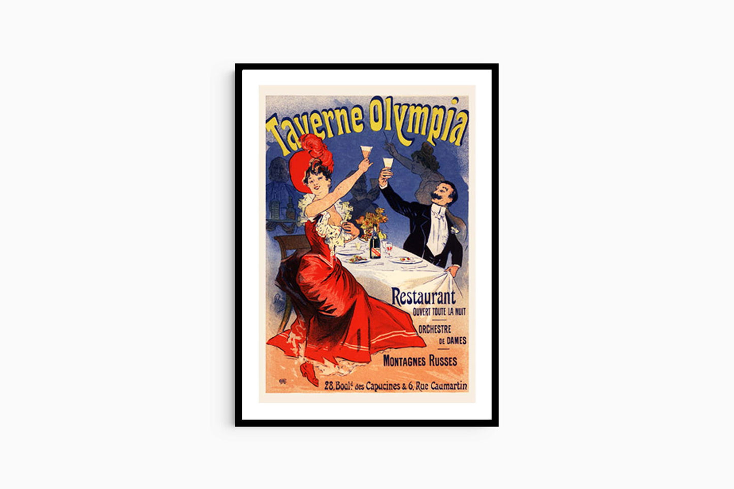 Jules Chéret- Taverne Olympia Poster - Hakyarts