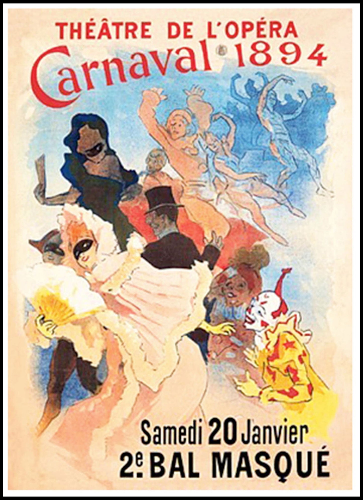 Jules Chéret - Carnivale Poster - Hakyarts