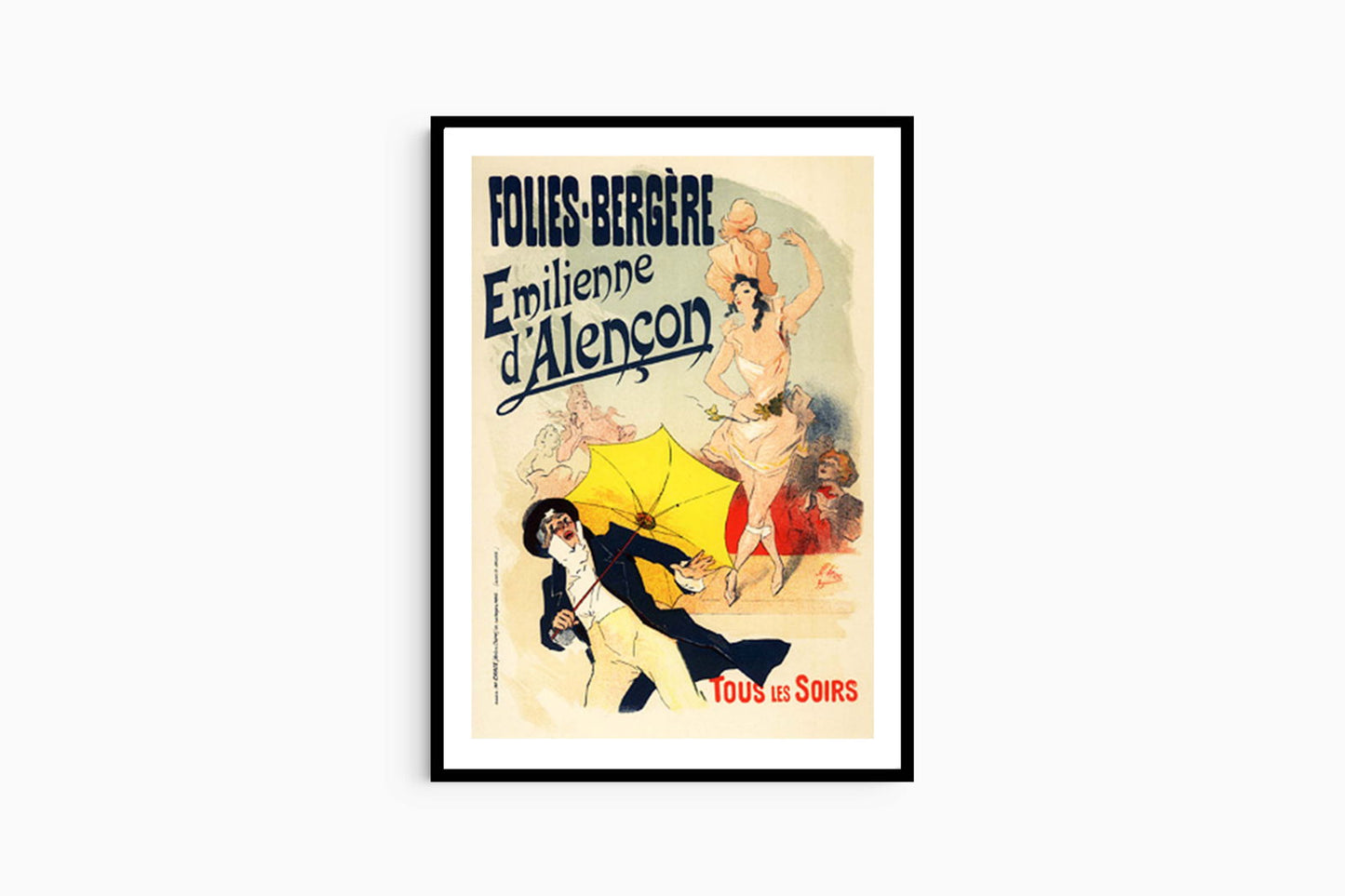 Jules Chéret -  Folies Bergère Poster - Hakyarts