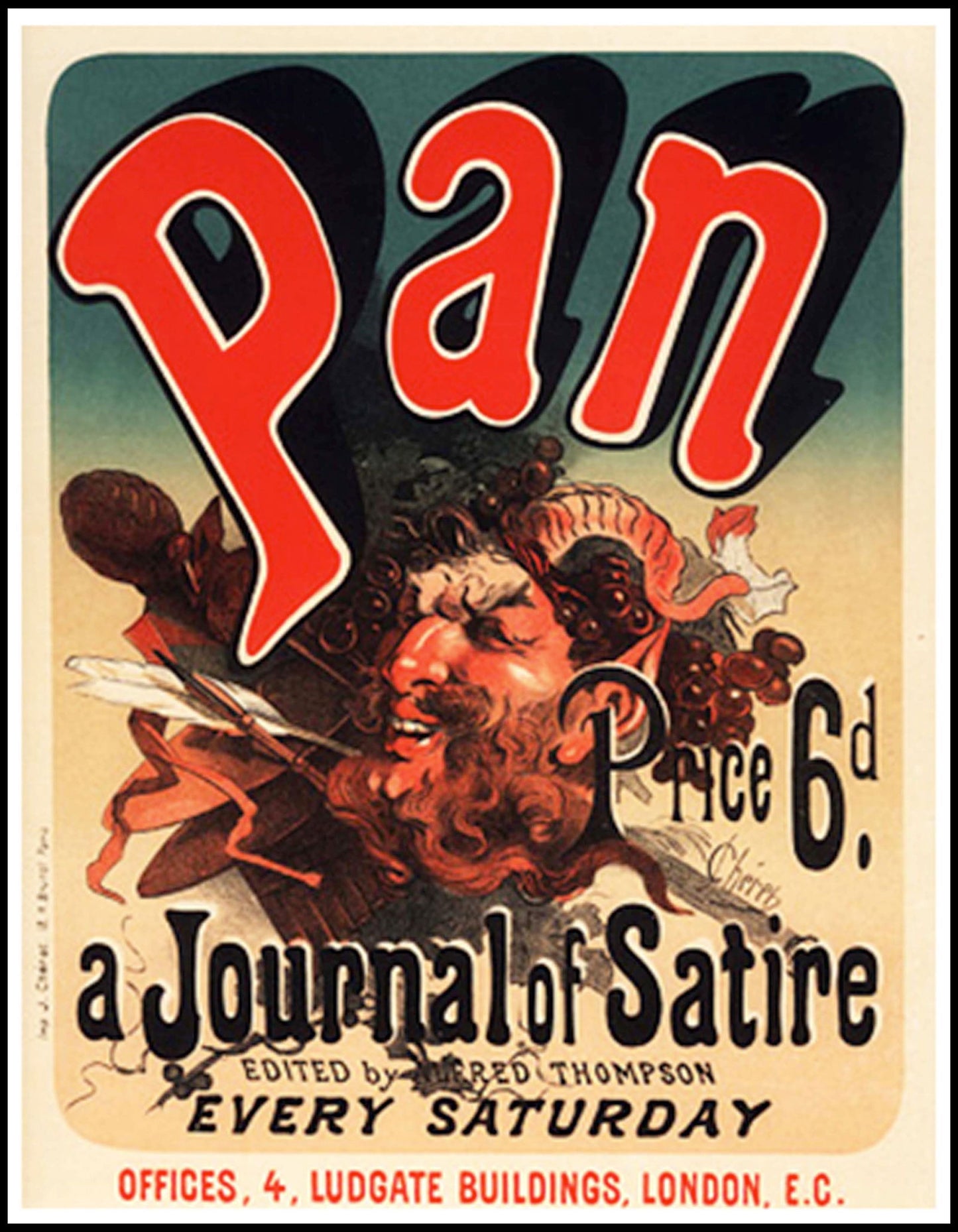 Jules Chéret - Pan Poster - Hakyarts