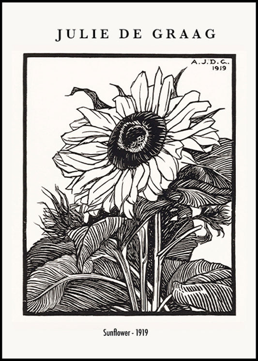 Julie de Graag - Sunflower Poster - Hakyarts