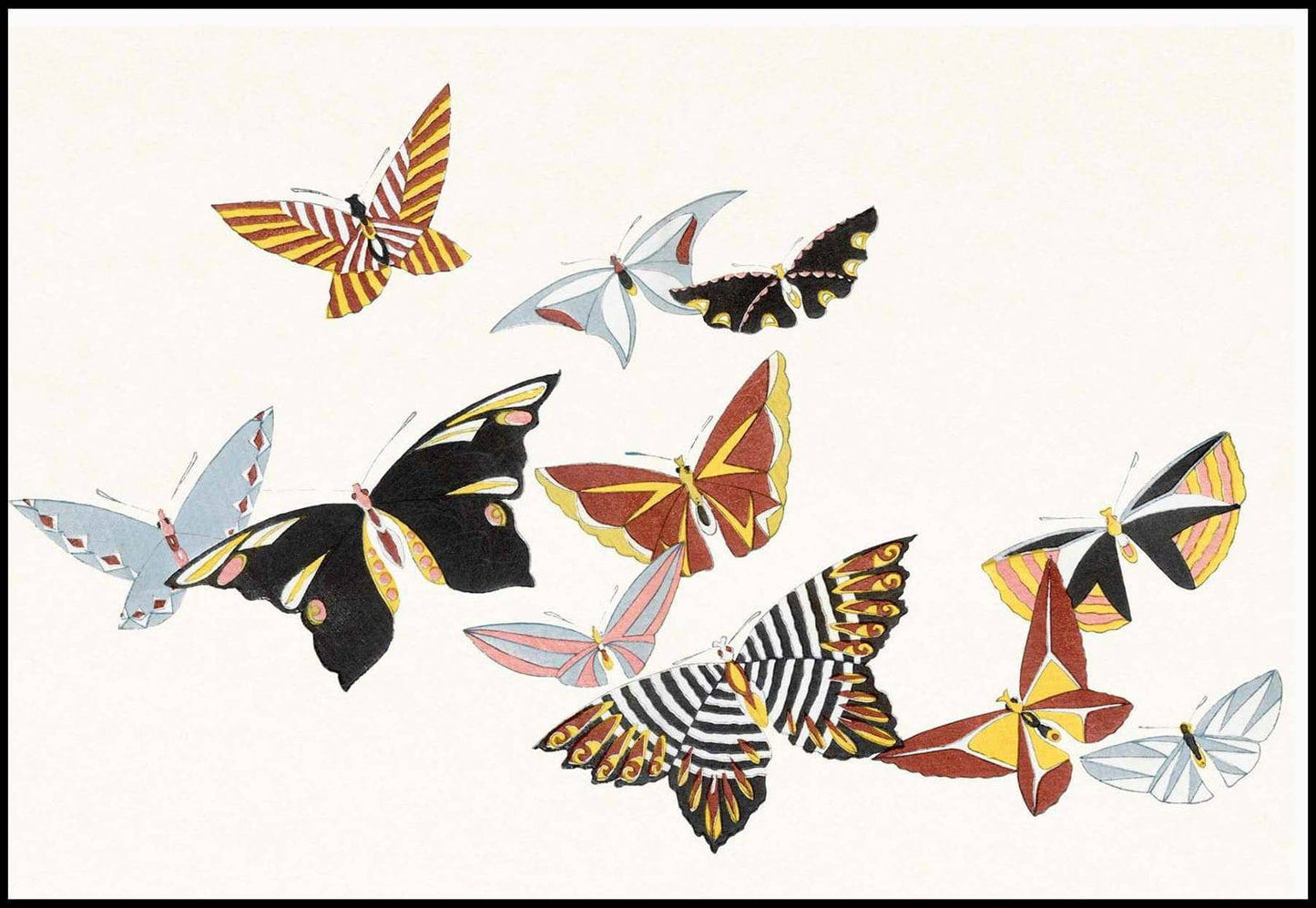 Kamisaka Sekka  - Japanese Butterfly - Hakyarts