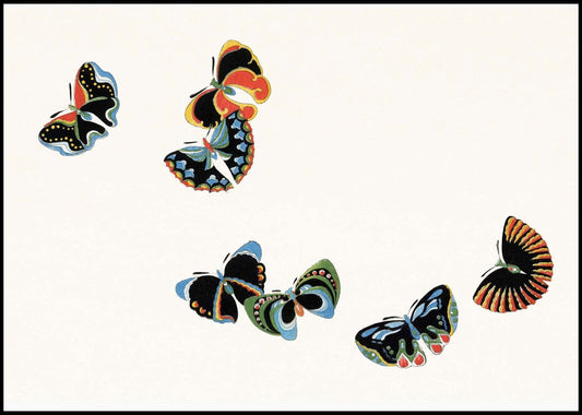 Kamisaka Sekka - Japanese woodblock Butterfly - Hakyarts