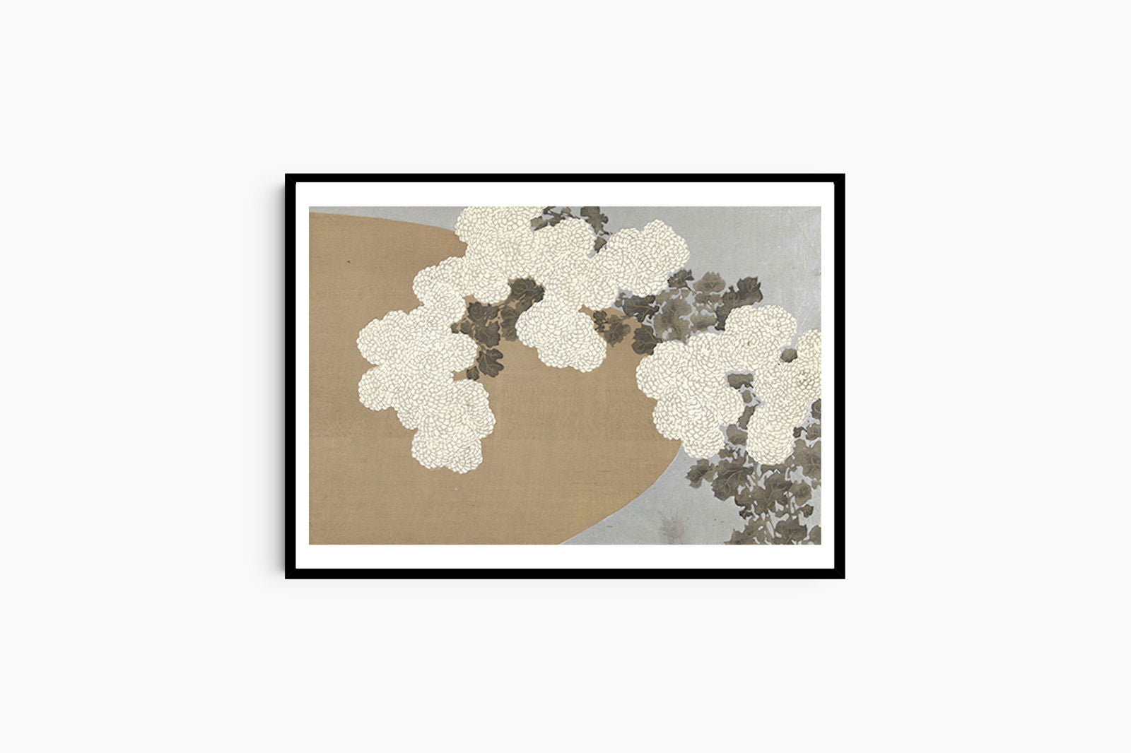 Kamisaka Sekka  - White Flowers - Hakyarts