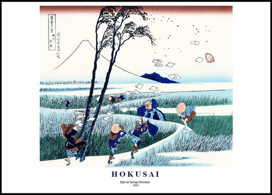 Katsushika Hokusai - Ejiri in the Suruga Province Poster - Hakyarts