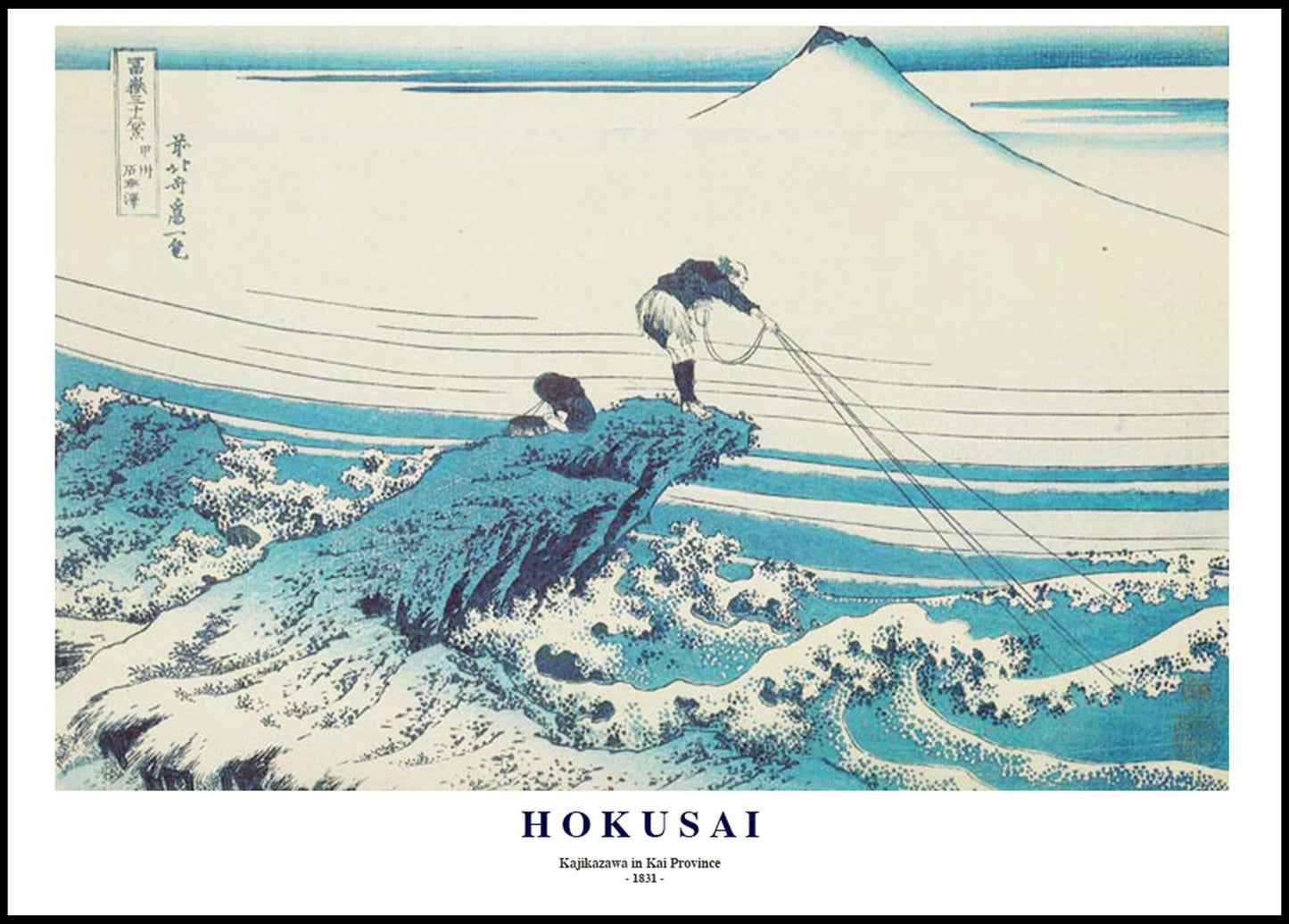 Katsushika Hokusai - Kajikazawa in Kai Province Poster - Hakyarts