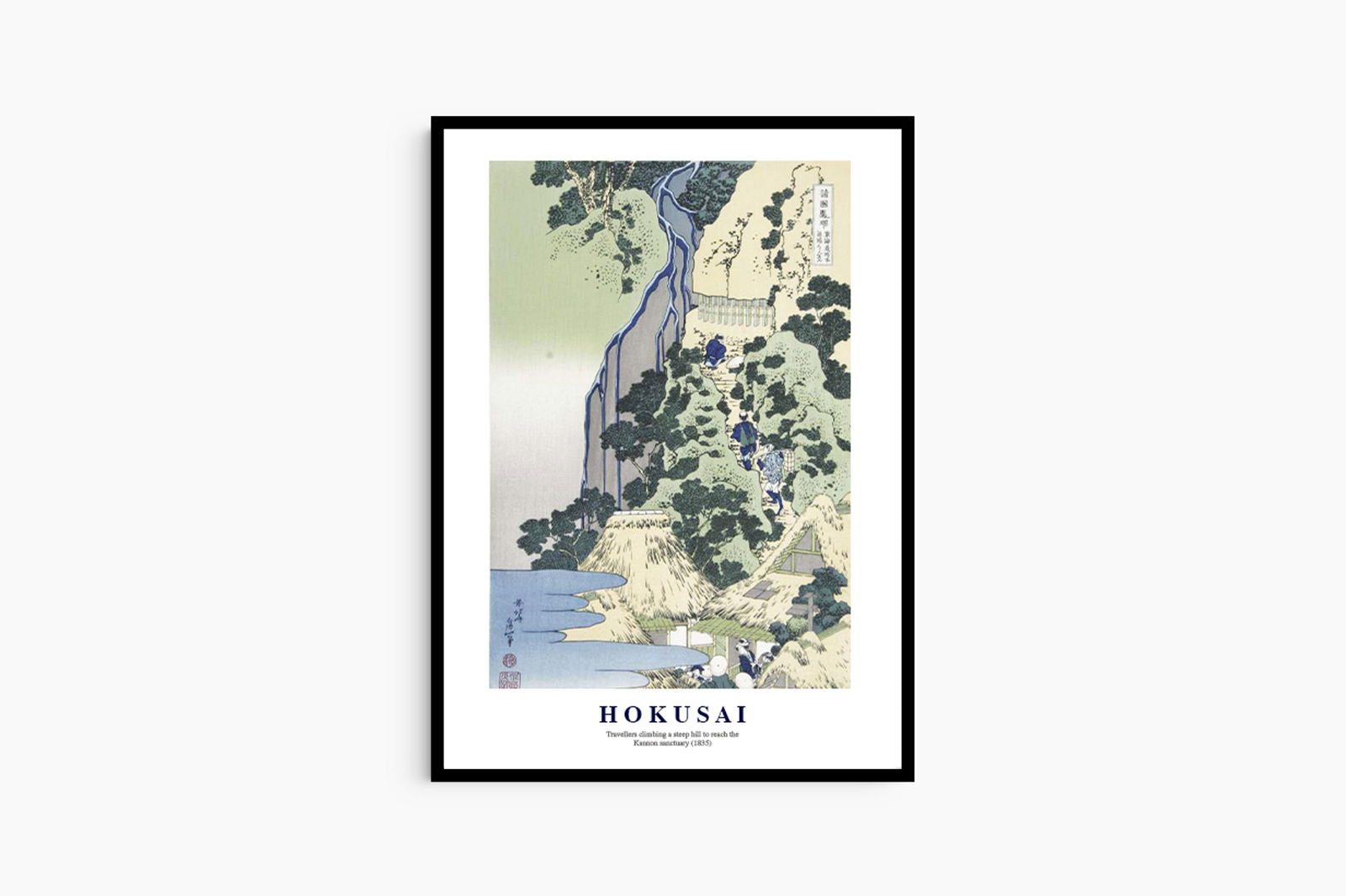 Katsushika Hokusai - Travellers Poster - Hakyarts