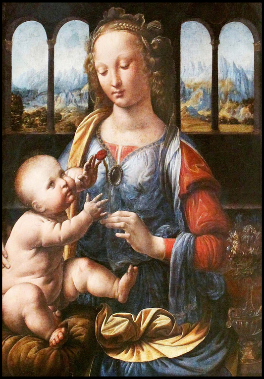 Leonardo da Vinci - The Madonna of the Carnation - Hakyarts