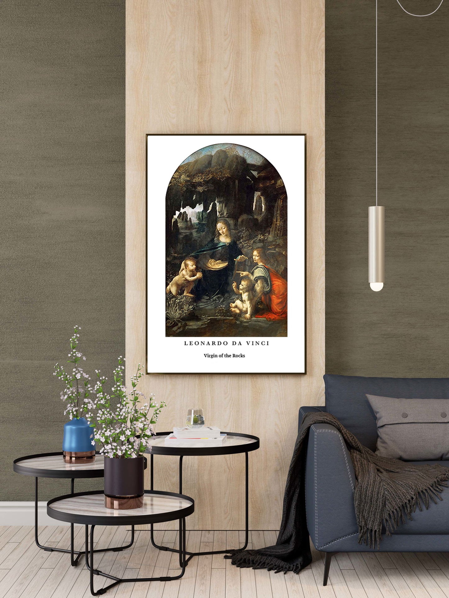 Leonardo da Vinci - Virgin of the Rocks Poster - Hakyarts