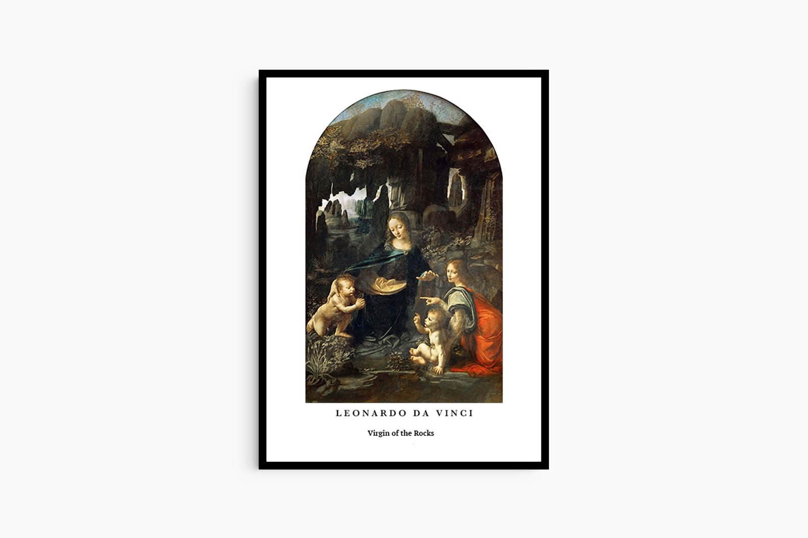 Leonardo da Vinci - Virgin of the Rocks Poster - Hakyarts