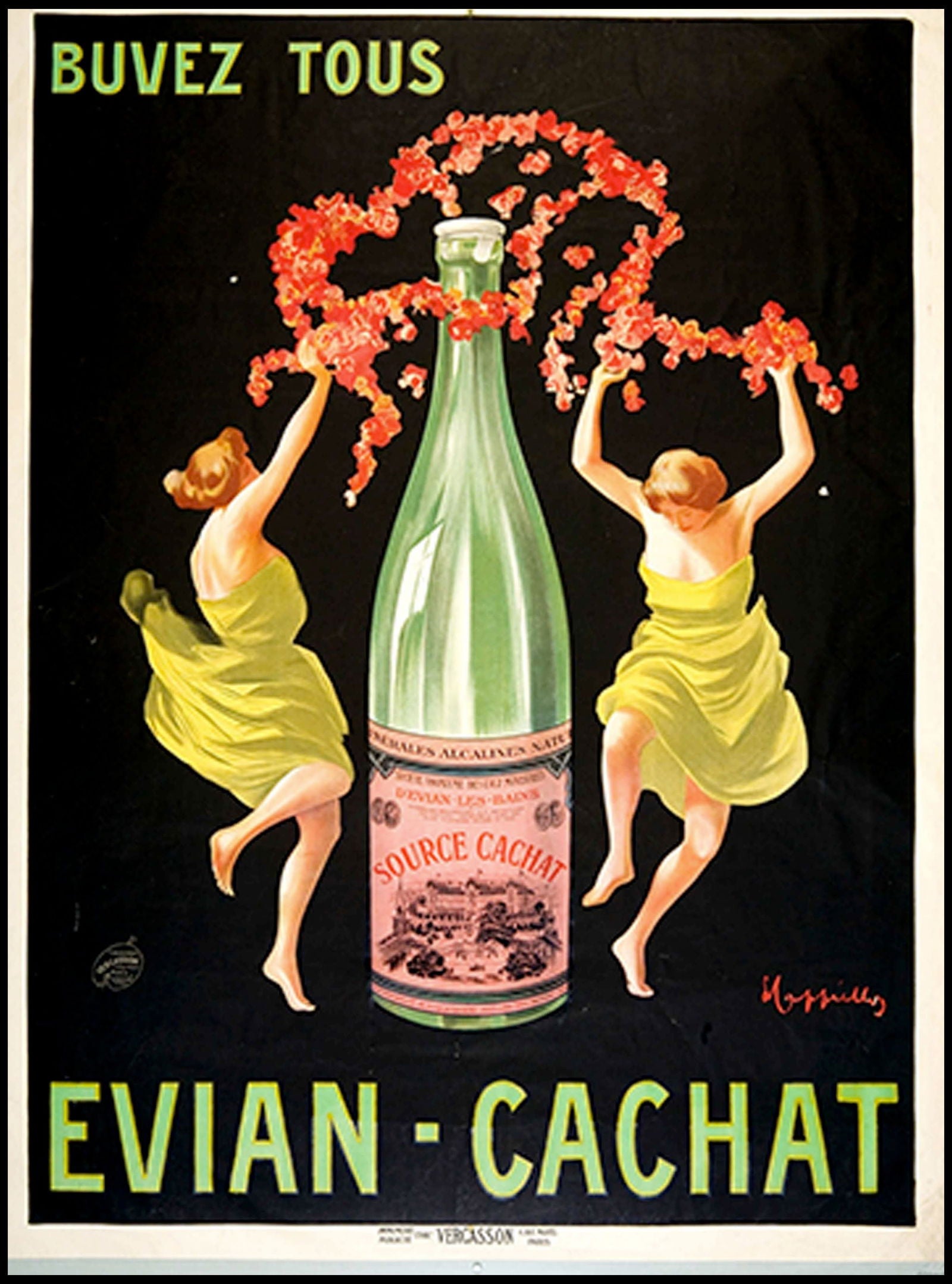 Leonetto Cappiello  - Buvez tous Evian-Cachat Poster - Hakyarts