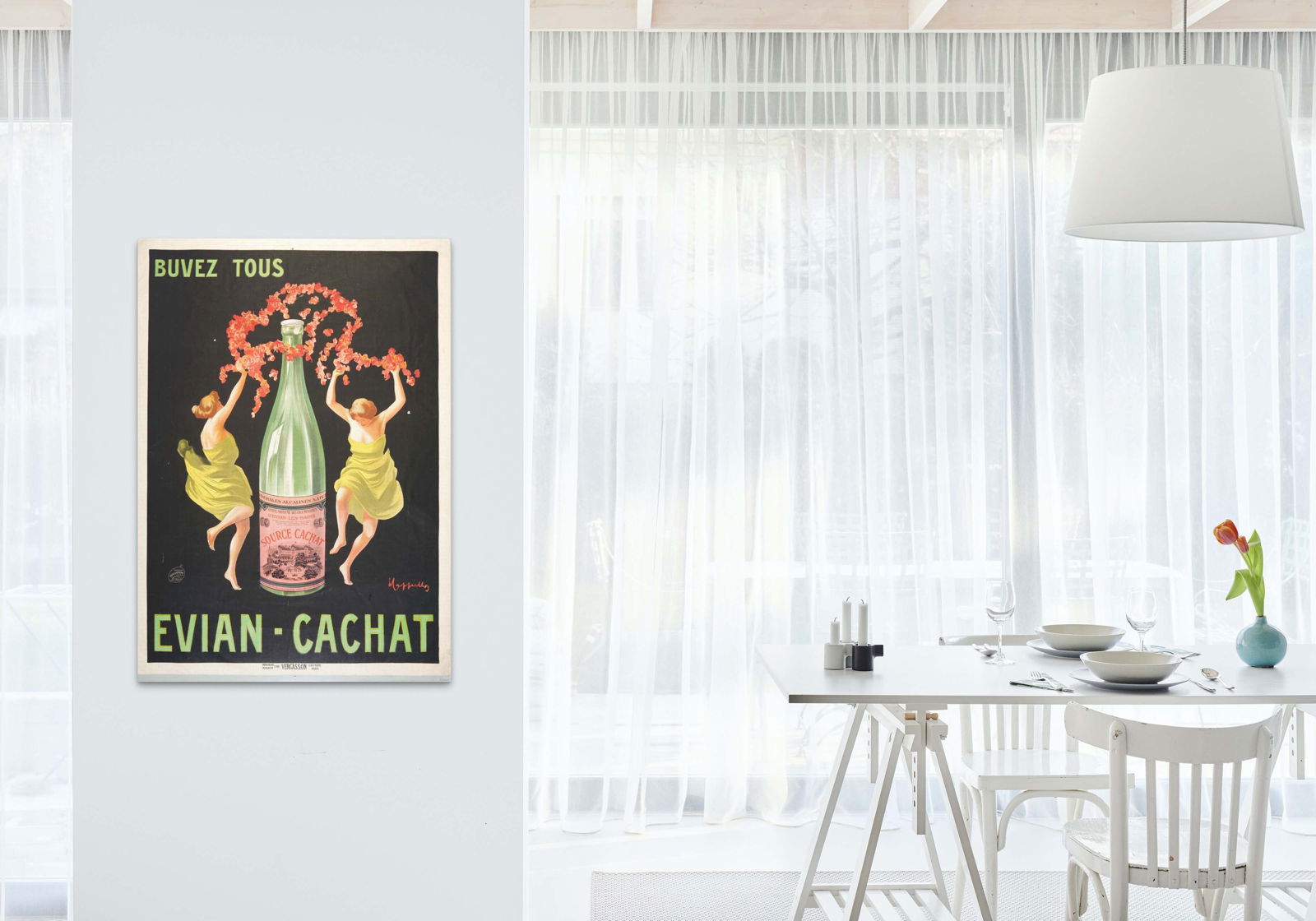 Leonetto Cappiello  - Buvez tous Evian-Cachat Poster - Hakyarts