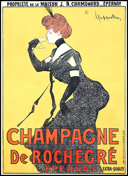 Leonetto Cappiello - Champagne De Rochegré Poster - Hakyarts