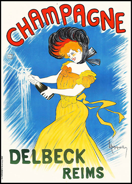 Leonetto Cappiello - Champagne Delbeck Poster - Hakyarts