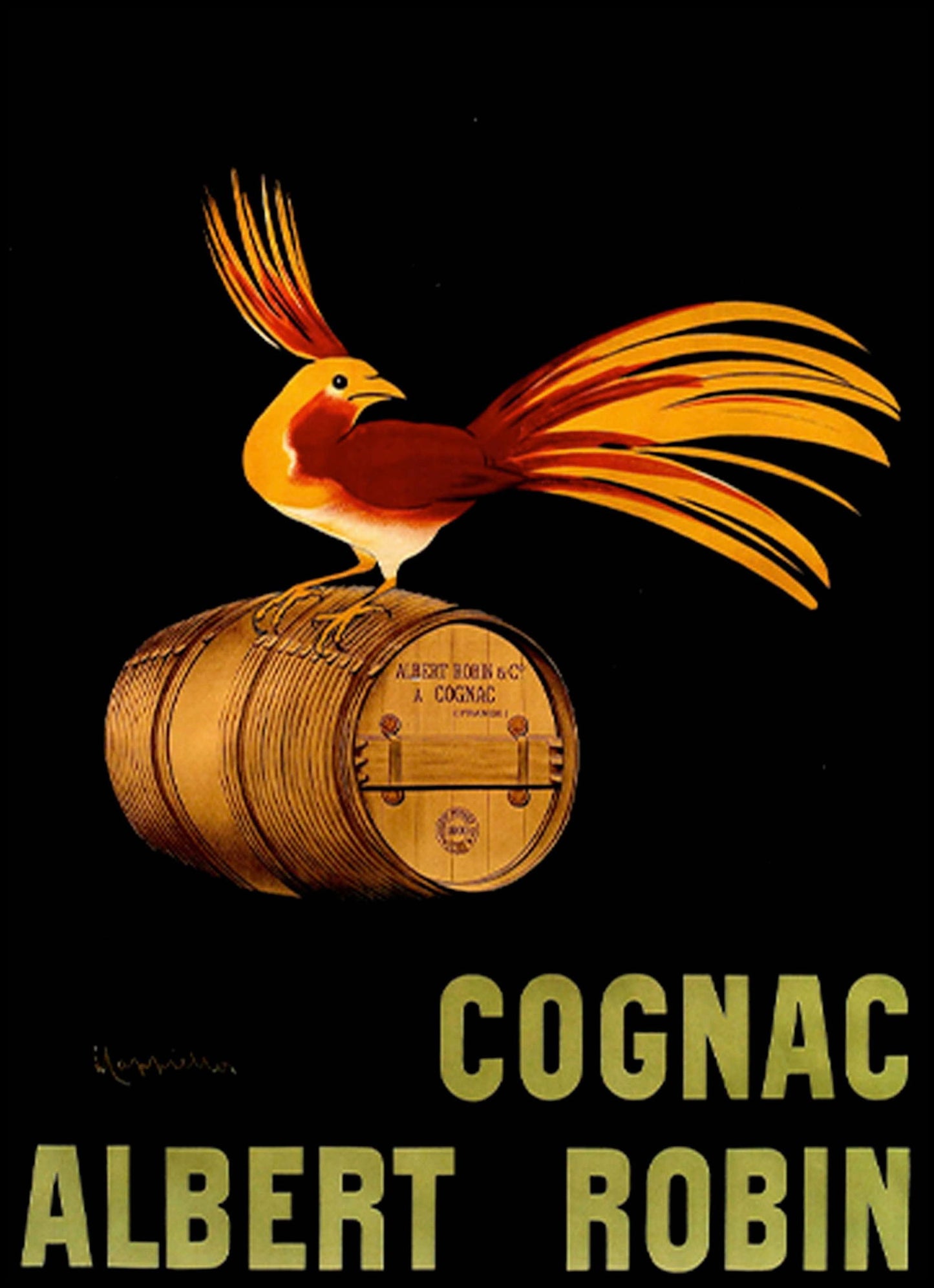 Leonetto Cappiello - Cognac Albert Robin Poster - Hakyarts